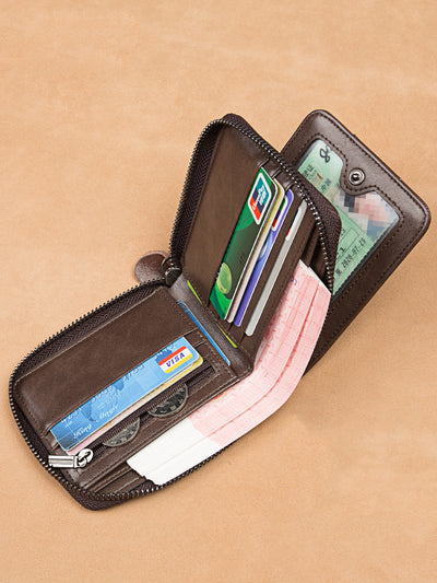 Billetera de Cuero para Licencia de Conducir con Cierre - Image 4