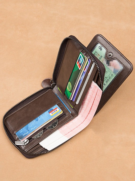 Billetera de Cuero para Licencia de Conducir con Cierre - Image 4