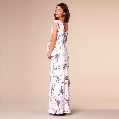 Vestido Floral de Gasa Slim Estampado - Image 4