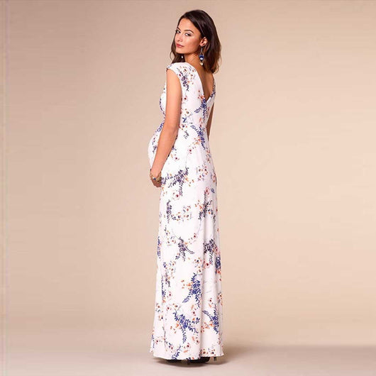 Vestido Floral de Gasa Slim Estampado - Image 4