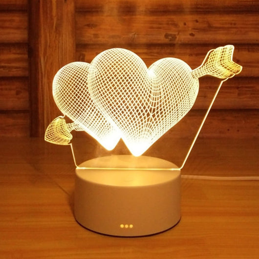 Lámpara LED 3D de Noche Creativa para Mesita - Diseño Moderno Enchufable - Image 9