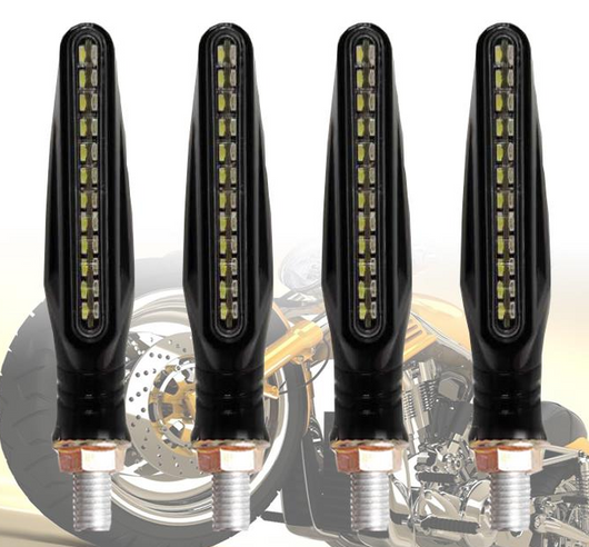 Juego de 4 Direccionales LED Secuenciales Universales para Motocicleta - Image 3