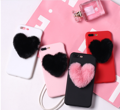 Funda para Celular 3D Corazones Peludos Adorables - Image 9