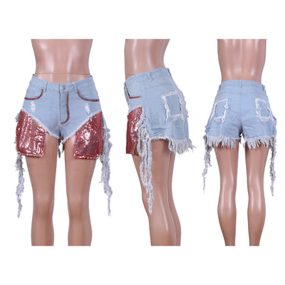 Jeans Delavados con Cristales Brillantes - Image 8
