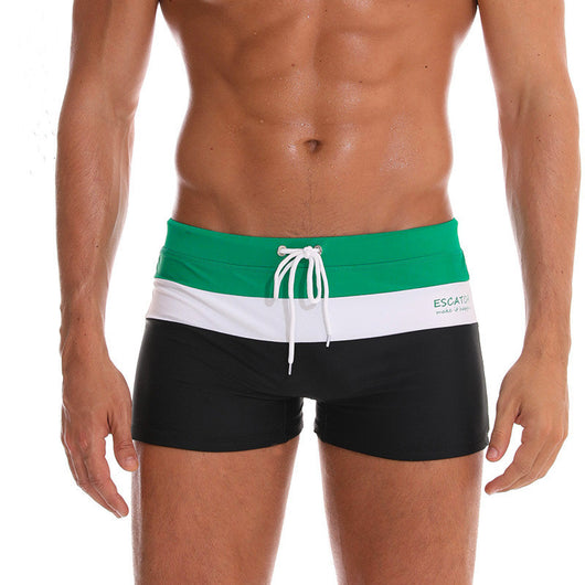 Shorts de Playa con Costuras Tricolor - Image 7