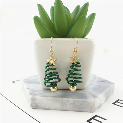 Kit DIY de Aretes Navideños: Árbol y Estrella - Image 3