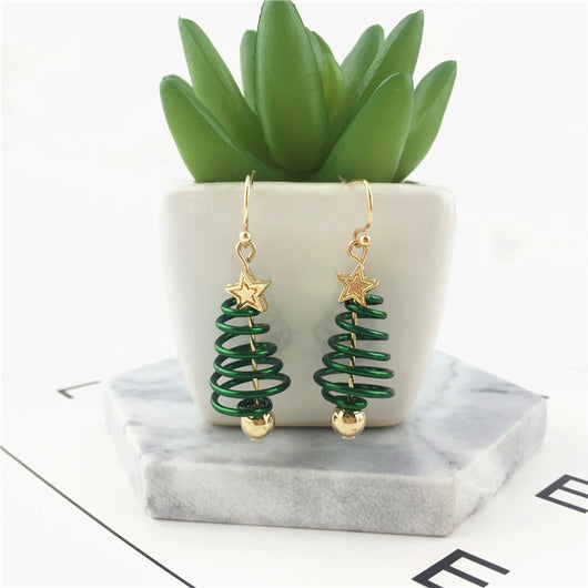 Kit DIY de Aretes Navideños: Árbol y Estrella - Image 3