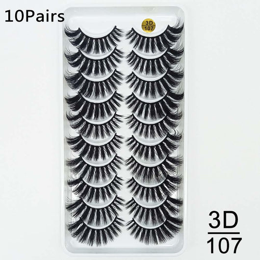 Set de 10 Pares de Pestañas Postizas Premium - Image 11