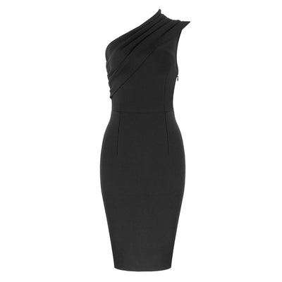 Vestido Elegante con Hombro Descubierto y Cintura Definida - Image 16