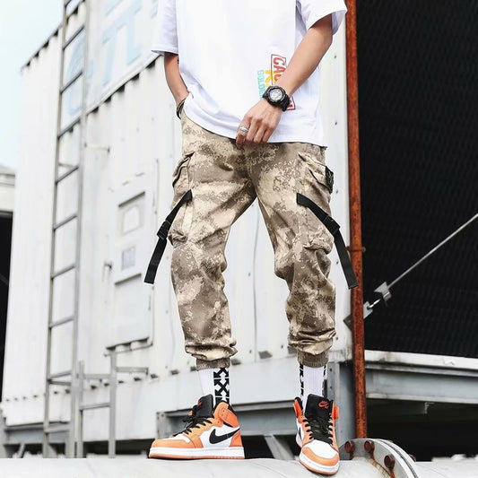Pantalones Cargo Harem Camuflaje para Hombre - Corte Suelto y Cómodo