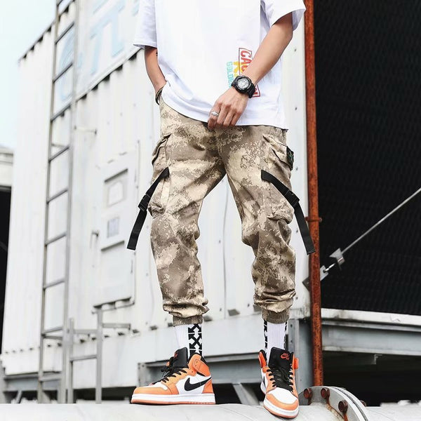 Pantalones Cargo Harem Camuflaje para Hombre - Corte Suelto y Cómodo
