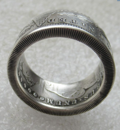 Anillo Moneda Morgan Dólar Personalizado - Regalo Retro Hecho a Mano - Image 4
