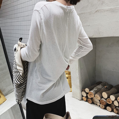 Blusa de Manga Larga con Corte Asimétrico - Image 6