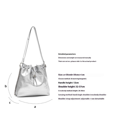 Mochila Bolso Crossbody de Cuero Gran Capacidad Portátil - Image 10