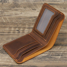 Billetera de Cuero Crazy Horse Estilo Retro Europeo Americano para Hombre - Image 20