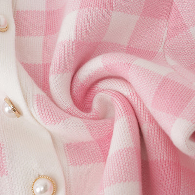 Conjunto de Falda y Cardigan Cuadrille - Traje Elegante Primavera Otoño - Image 9