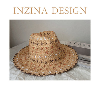 Sombrero Vaquero Retro de Paja con Estilo Occidental Auténtico - Image 12