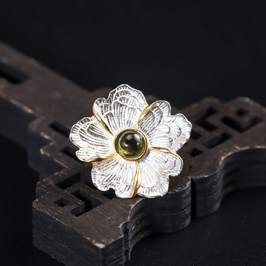 Broche Turmalina Loto - Accesorio de Elegancia Masculina Premium
