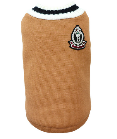 Suéter Tejido para Perro Estilo Preppy con Cuello en V - Image 14