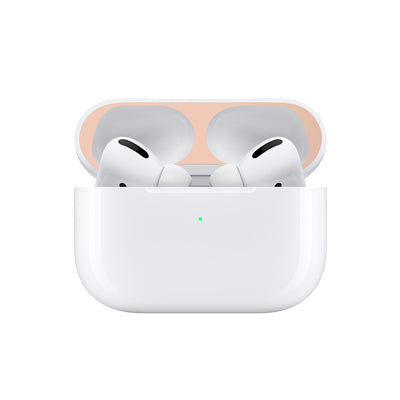 Black metal sticker headphone film, designed to protect the inside of an earbud charging case from dust and fingerprints. - Image 3