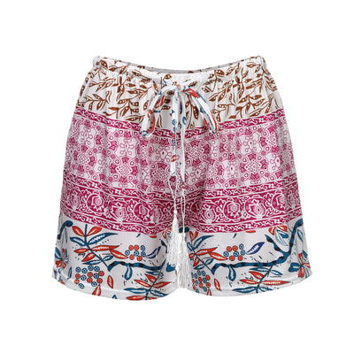 Shorts de Playa Cintura Alta con Estampado y Tela Elástica - Image 16