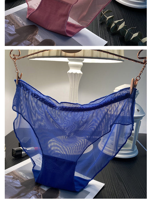 Braguitas de Encaje Transpirable con Refuerzo de Algodón Puro para Mujer - Image 21