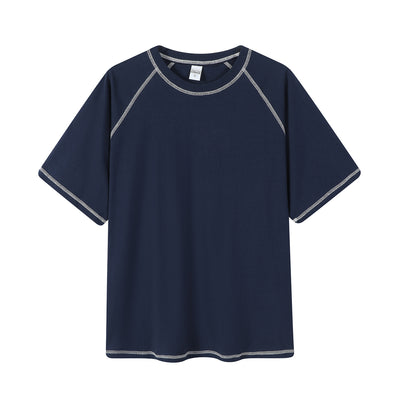 Playera Raglan Hombre con Costuras Decorativas y Cuello Redondo - Image 8