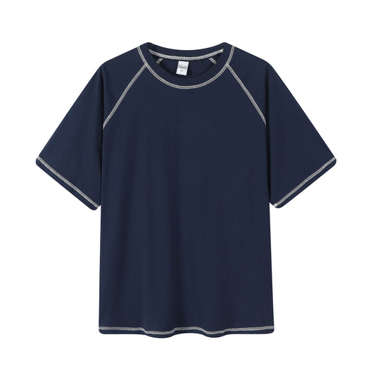 Playera Raglan Hombre con Costuras Decorativas y Cuello Redondo - Image 8