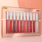 Pack de 10 Brillos Labiales Mate Resistente al Agua con Acabado Antiadherente