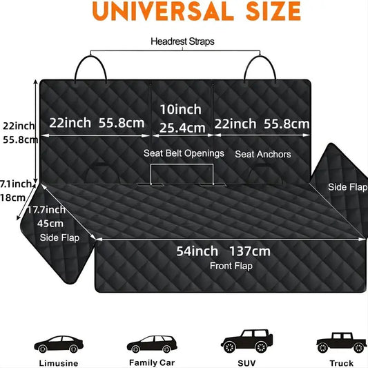 Protector Impermeable para Asiento Trasero del Auto - Funda Reversible para Mascotas - Image 2