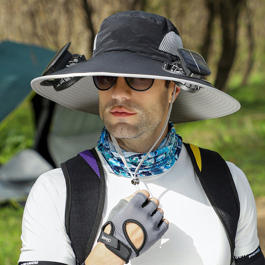 Sombrero Solar con Ventilador USB - Protección y Comodidad para Actividades Outdoor - Image 4