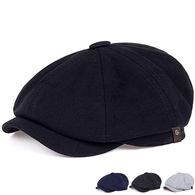 Boina Octagonal Vintage Estilo Británico para Hombre