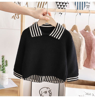 Suéter Básico Liso para Niños - Prenda Versátil de Colores Sólidos