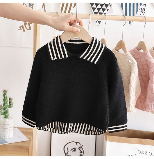 Suéter Básico Liso para Niños - Prenda Versátil de Colores Sólidos
