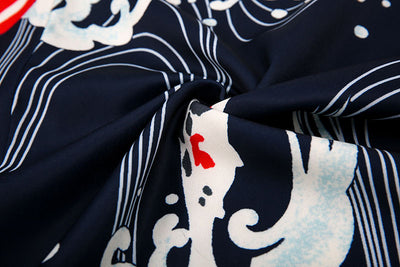 Kimono Formal Samurái Tradicional - Diseño Koi Majestuoso para Hombre - Image 9