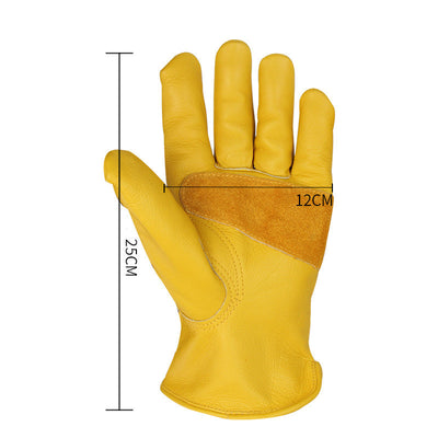 Guantes de Cuero Flor de Vaca para Soldadura y Jardinería - Protección Térmica Profesional - Image 5