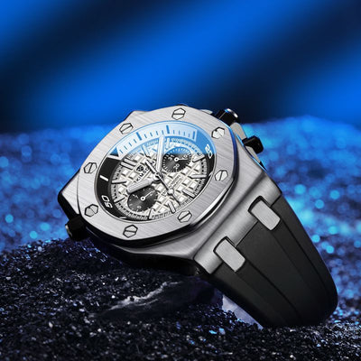 Reloj Deportivo para Hombre Automático Resistente al Agua con Correa de Silicona