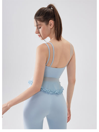 Top Deportivo Yoga con Encaje Espalda Descubierta - Tela Respirable Fanxin Air Sense - Image 18