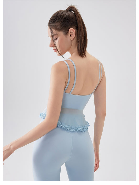 Top Deportivo Yoga con Encaje Espalda Descubierta - Tela Respirable Fanxin Air Sense - Image 18