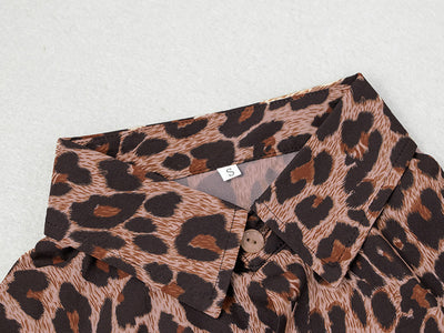 Camisa Estampado Leopardo Manga Larga para Hombre - Image 14