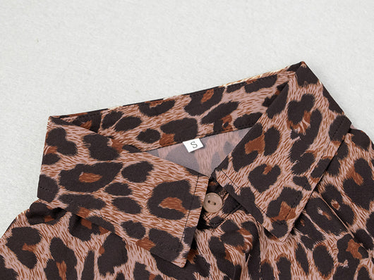 Camisa Estampado Leopardo Manga Larga para Hombre - Image 14