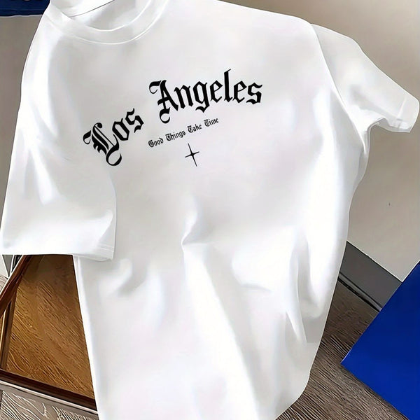 Playera Casual Los Angeles Cuello Redondo Hombre - Image 6