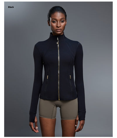 Chaqueta Deportiva Impermeable con Cuello Alto para Yoga y Running - Image 13