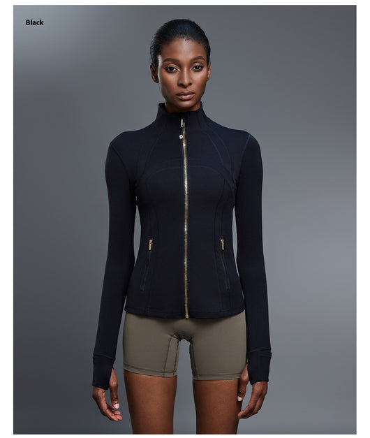 Chaqueta Deportiva Impermeable con Cuello Alto para Yoga y Running - Image 13