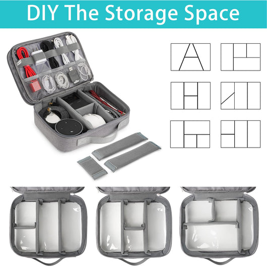 Bolsa Organizadora Dual para Cables, Cargadores y Accesorios Electrónicos - Image 30