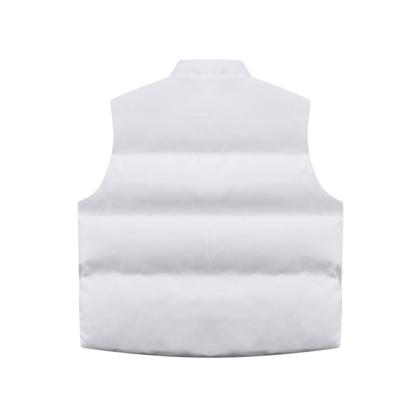 Chaleco de Algodón PU con Letras Bordadas para Hombre