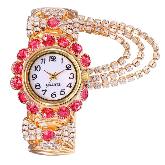 Reloj de Cuarzo para Mujer con Cadena de Diamantes y Cierre de Garra - Image 6