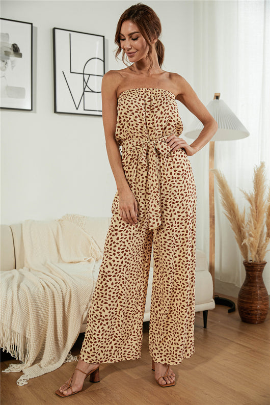 Jumpsuit Ancho con Estampado de Corazones y Encaje - Image 5