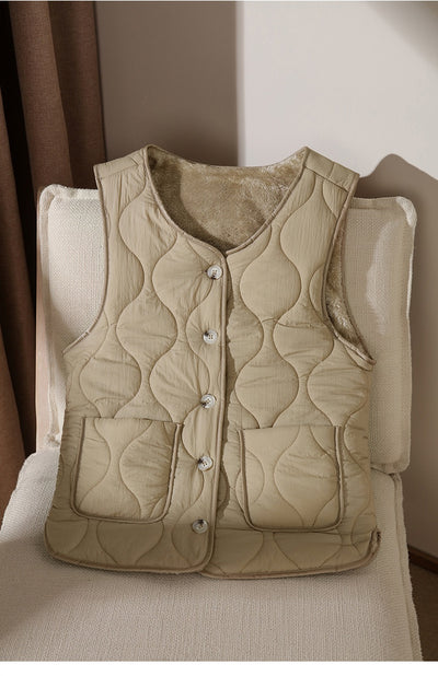 Chaleco Térmico Reversible de Lana de Cordero con Doble Cara - Image 19