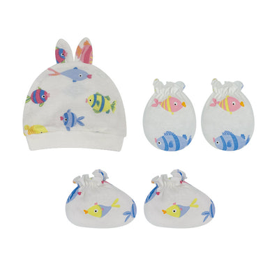 Guantes Antirasguños y Cubre Pies para Recién Nacido - Protección Suave Europea - Image 2